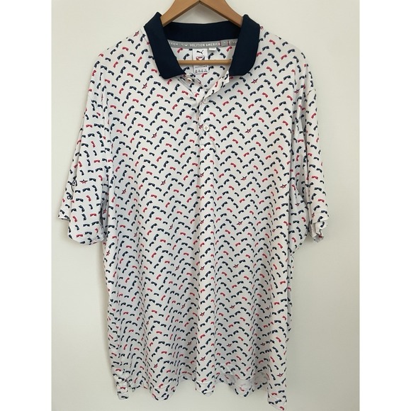 Puma Other - PUMA Volition America Aviator Sunglasses Print Golf Polo Men's XXL Performance